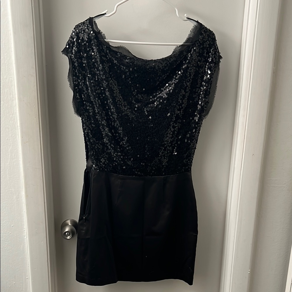 Bcbgeneration Black Sequin Bodycon Mini Dress - image 6